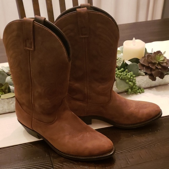 no heel western boots